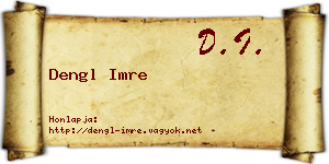Dengl Imre névjegykártya